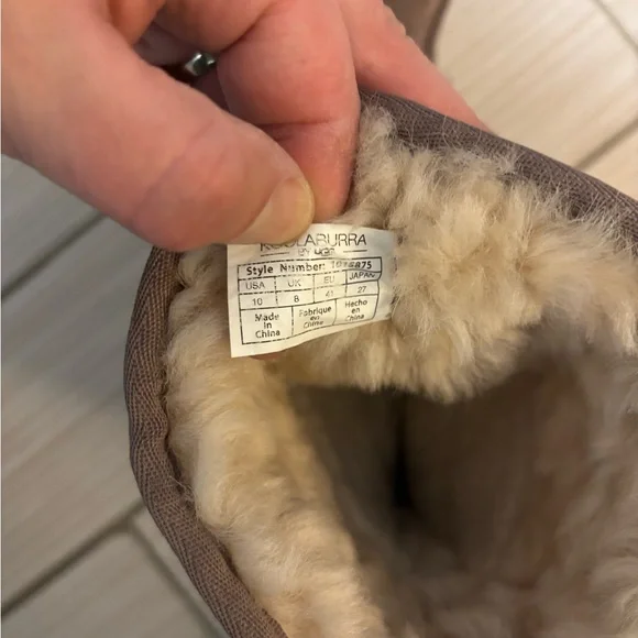 KOOLABURRA BY UGG VICTORIA TALL CINDER SUEDE FUR WOMEN'S BOOTS SIZE US 10 - Picture 10 of 10